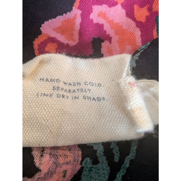 Mata Traders 100% Cotton Fit & Flare Floral Dress Women's L Fair Trade Romantic - Picture 6 of 10